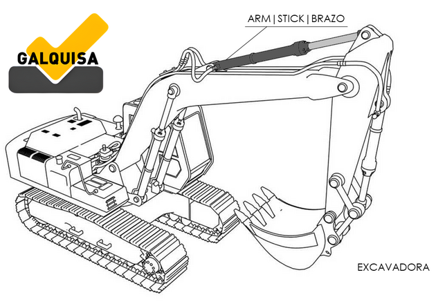 SEAL KIT - CILINDRO - ARM|STICK|BRAZO - VOLVO - EC220dl